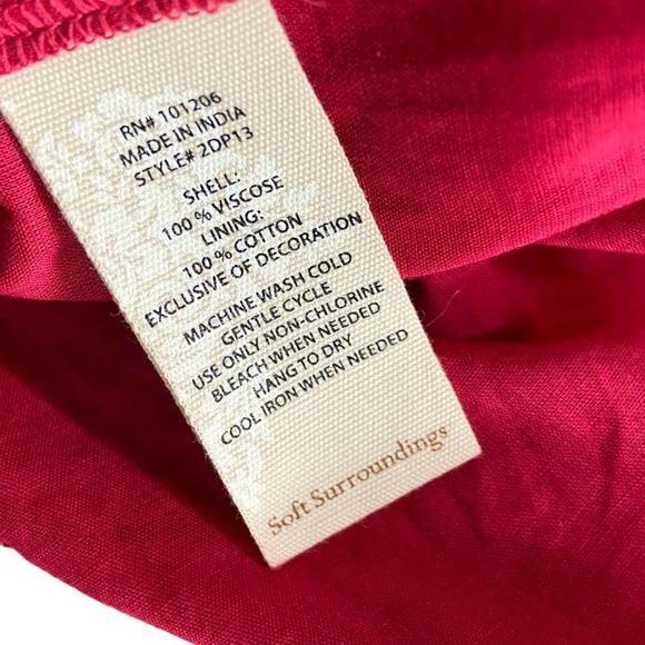 SOFT SURROUNDINGS Floral Boho Long Midi Dress XL - Picture 9 of 15